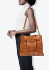 STUDDED SATCHEL BAG