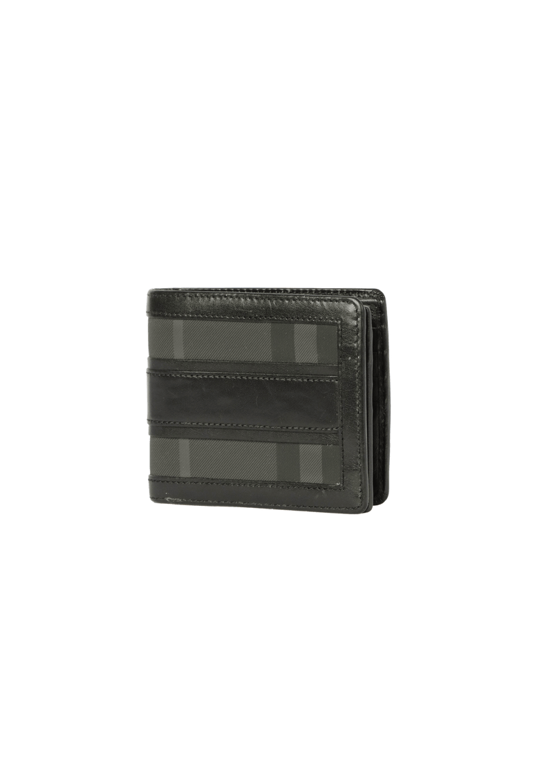 LEATHER CHECK WALLET