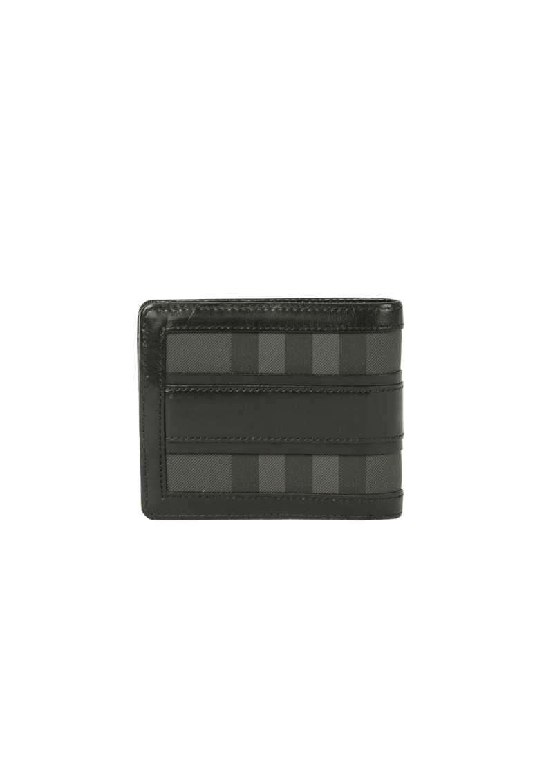 LEATHER CHECK WALLET