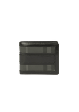 LEATHER CHECK WALLET