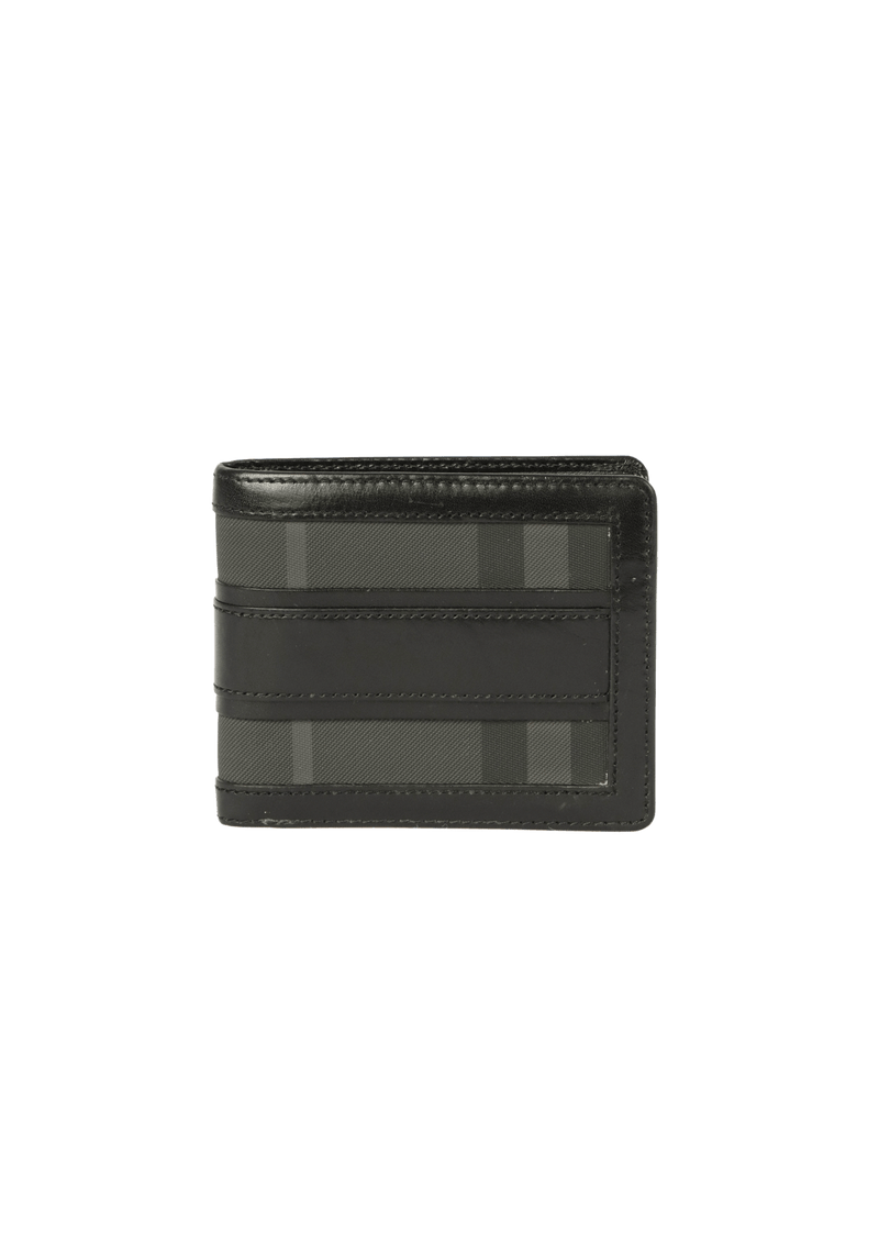 LEATHER CHECK WALLET