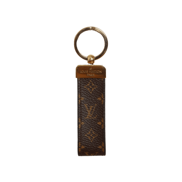 Louis Vuitton Dragonne Key Holder Brown Leather & Metal