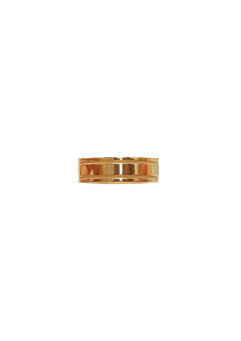 DOUBLE MILGRAIN RING 18K