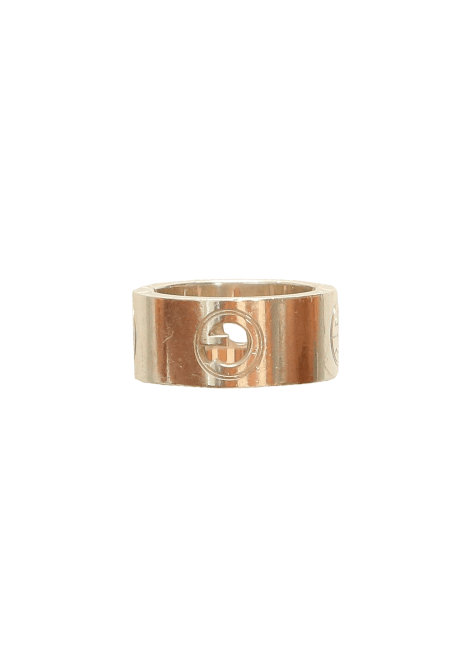 ANEL GUCCI G BAND RING PRATA ORIGINAL – Gringa