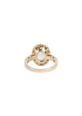 LARGE ARENA GREEN GOLD 18K RING