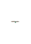 ESMERALDA SOLITÁRIO 18K RING 0.10 CT