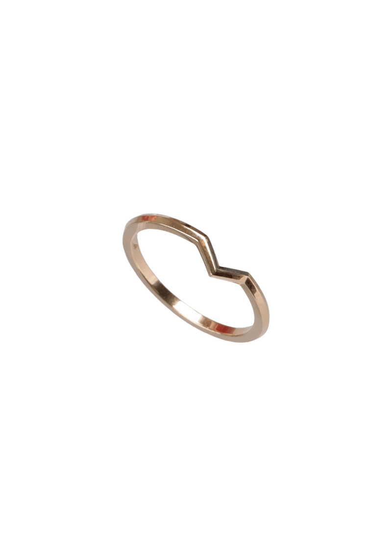 V BAND 18K RING