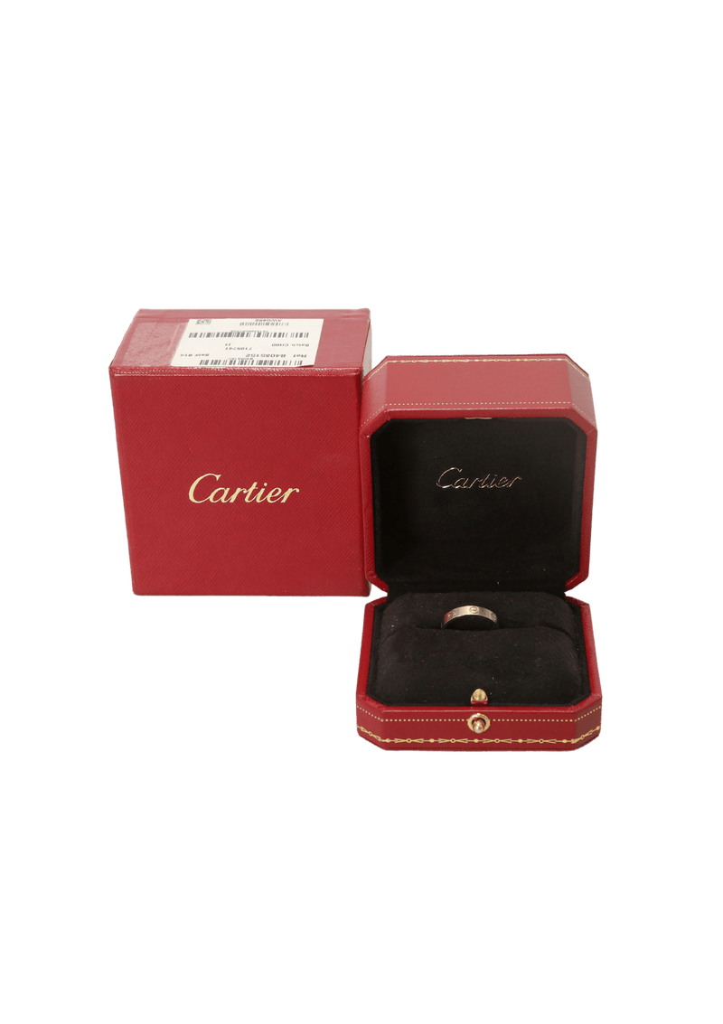 Anel Cartier Love Wedding Ring Ouro Branco Prateado Original Gringa