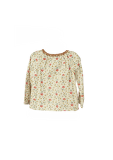 KIDS PRINTED BOW BLOUSE 6Y