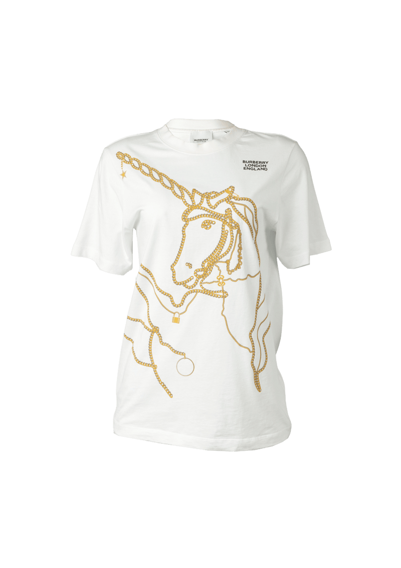 KIDS UNICORN CHAIN PRINTED T-SHIRT 14Y