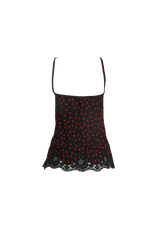 POLKA DOTS SHEER TOP M