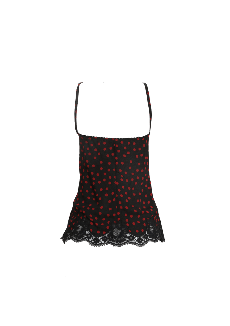 POLKA DOTS SHEER TOP M