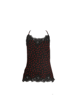 POLKA DOTS SHEER TOP M