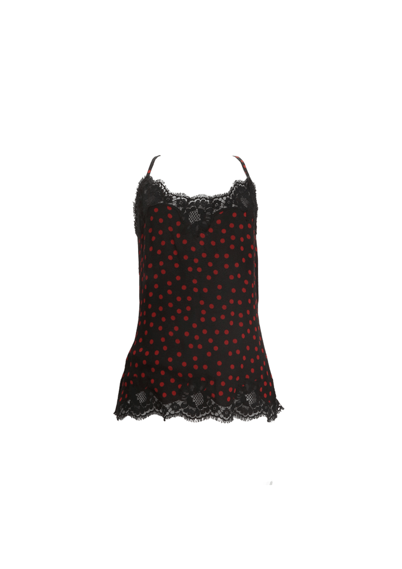 POLKA DOTS SHEER TOP M