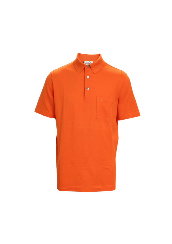 H EMBROIDERED BUTTONED POLO SHIRT M