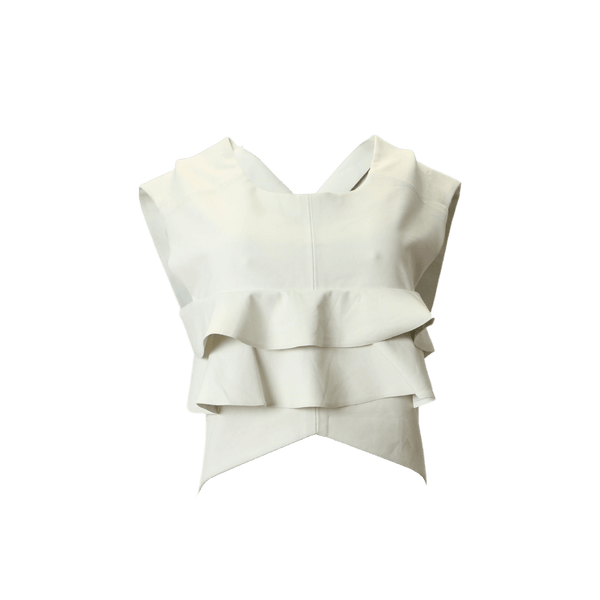 BLUSA LOUIS VUITTON RUFFLE TOP 38 OFF WHITE ORIGINAL (00035208-ROLO) –  Gringa