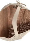 EYELET LEATHER BAG