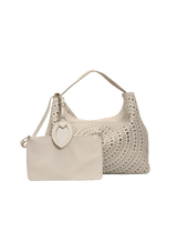 EYELET LEATHER BAG