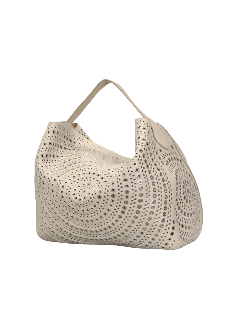 EYELET LEATHER BAG