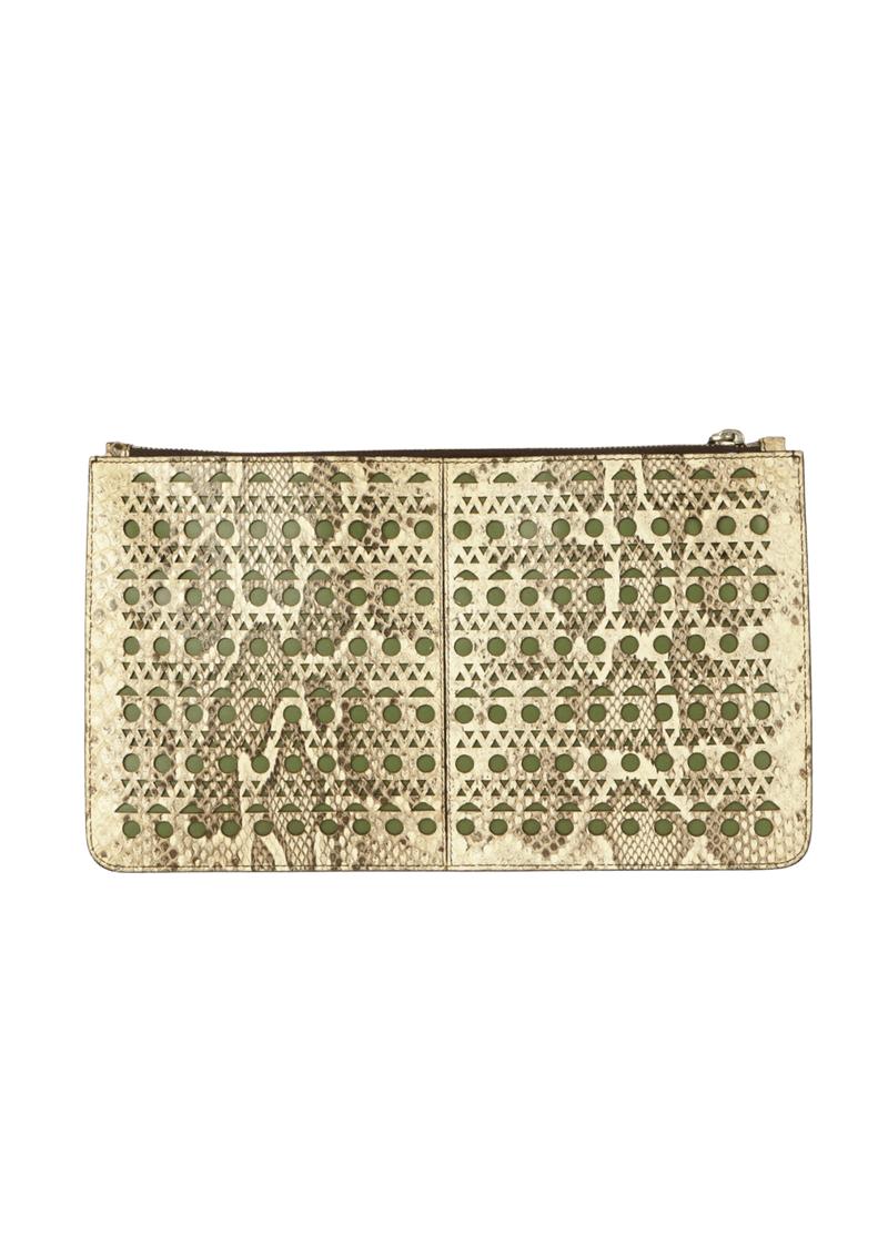 SNAKESKIN CLUTCH