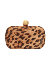 LEOPARD SKULL BOX CLUTCH