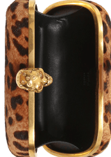 LEOPARD SKULL BOX CLUTCH