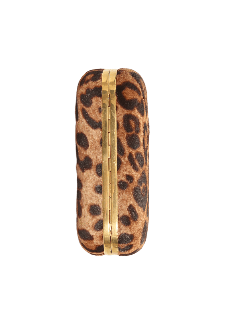 LEOPARD SKULL BOX CLUTCH