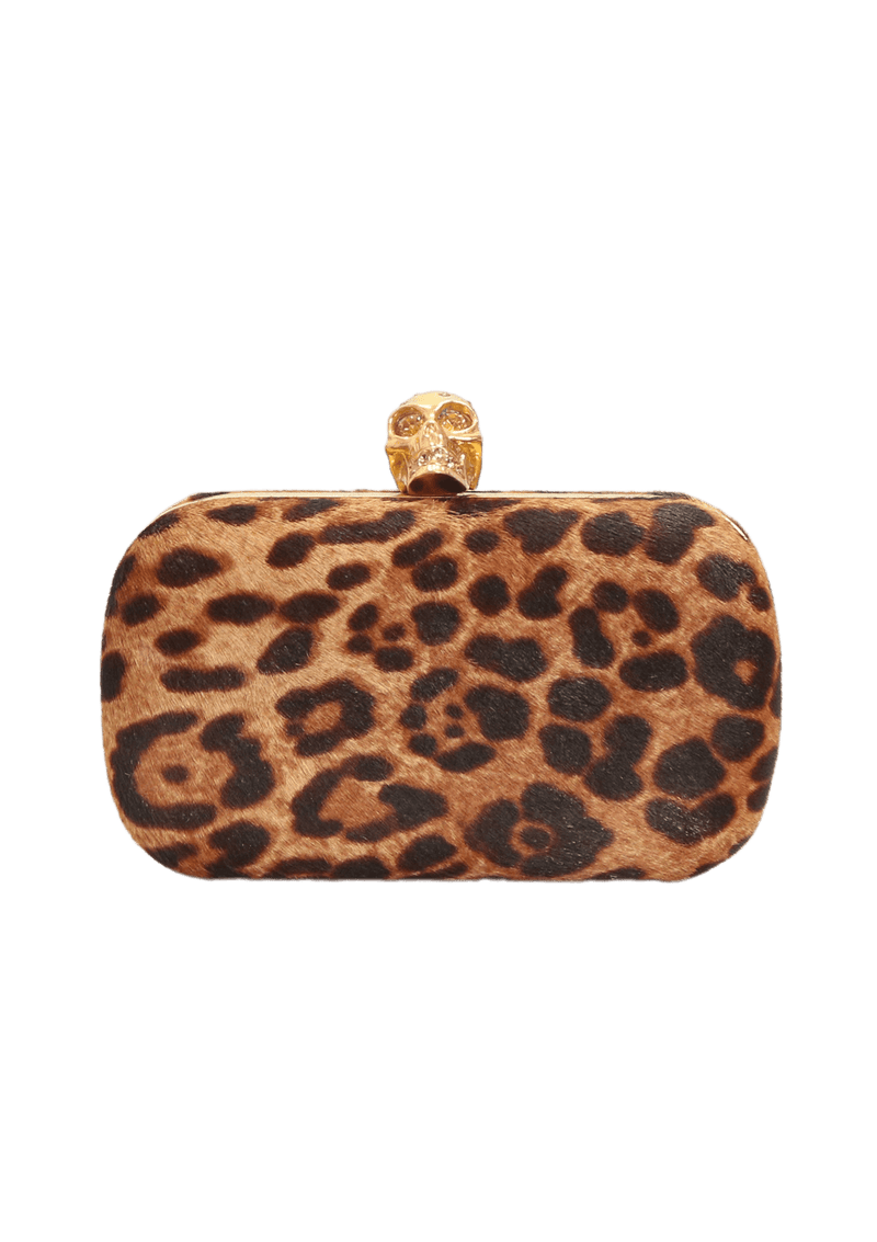 LEOPARD SKULL BOX CLUTCH