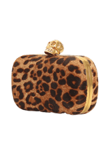 LEOPARD SKULL BOX CLUTCH