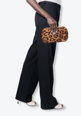 LEOPARD SKULL BOX CLUTCH