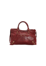 AGNEAU CROSS PERFORATED CITY BAG