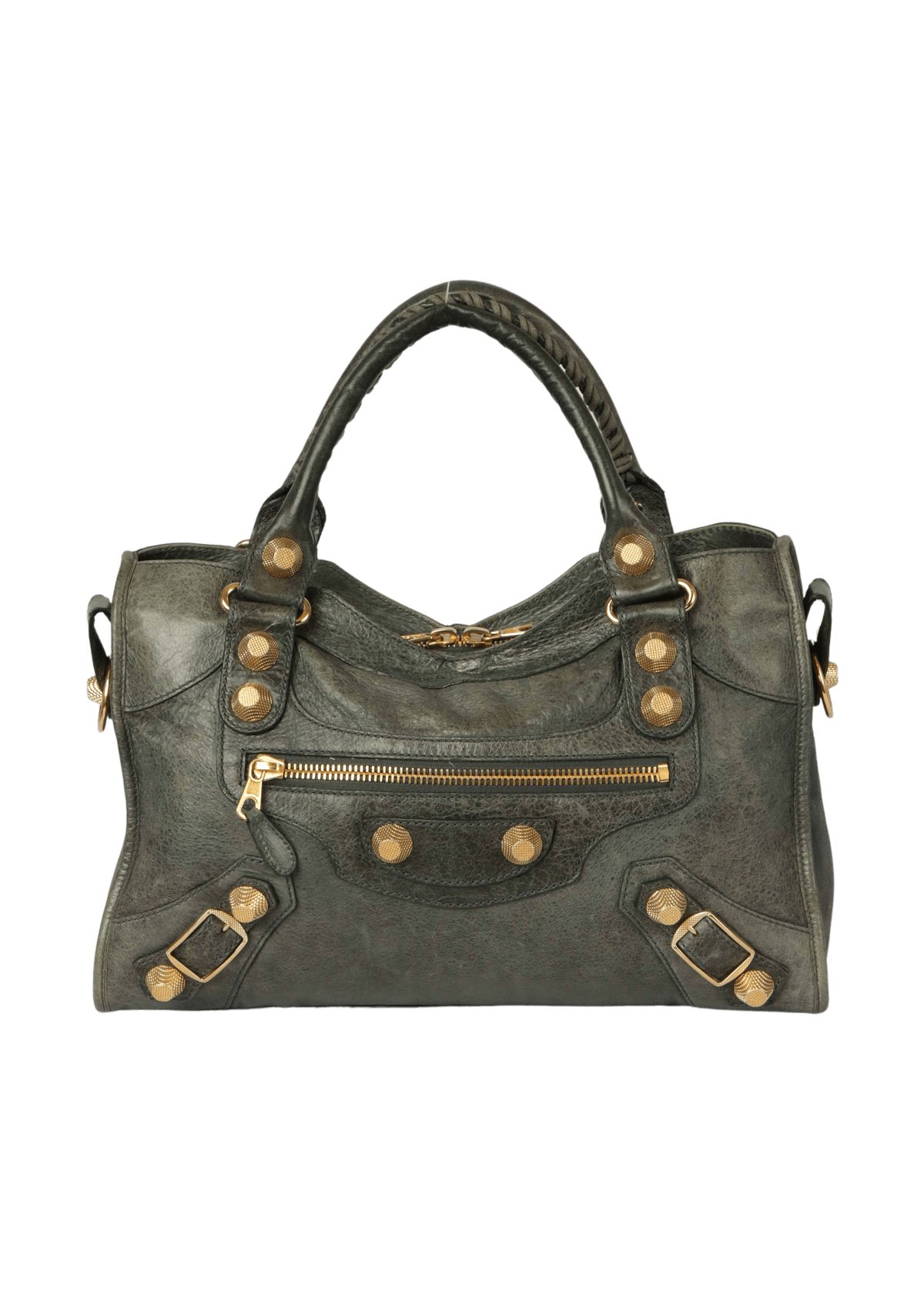 BOLSA BALENCIAGA AGNEAU GIANT 21 GOLD HARDWARE CITY BAG AZUL