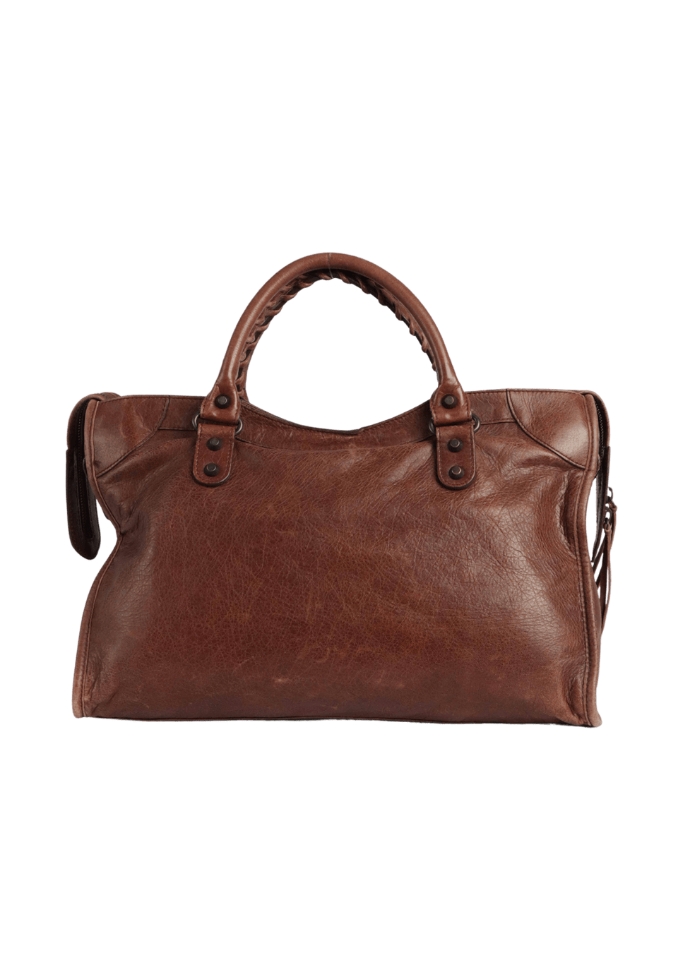 BOLSA BALENCIAGA MOTOCROSS CLASSIC CITY MARROM ORIGINAL – Gringa