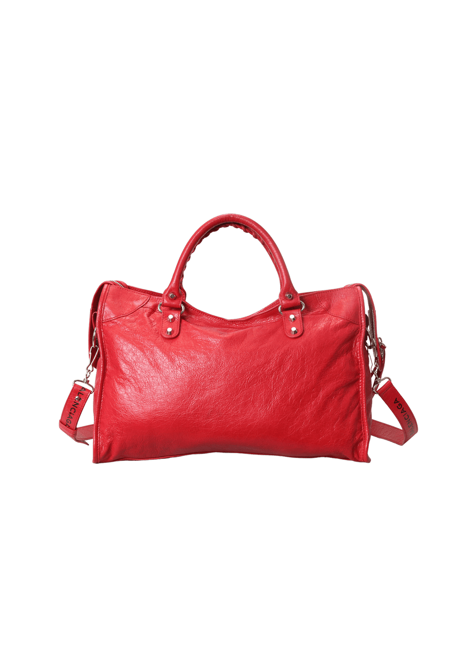 BOLSA BALENCIAGA MOTOCROSS CLASSIC CITY VERMELHO ORIGINAL