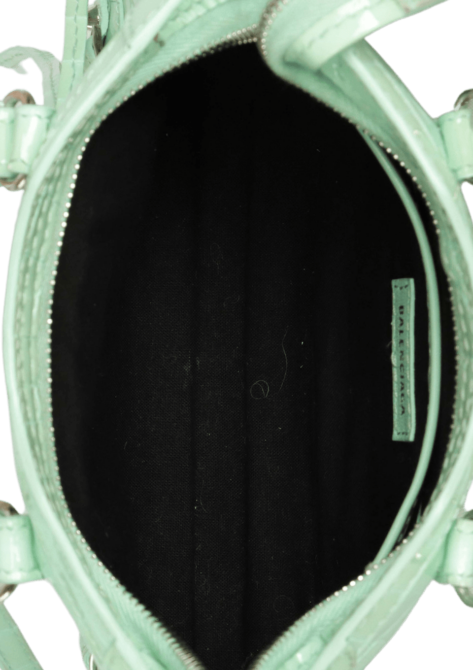 BOLSA BALENCIAGA MOTOCROSS CLASSIC NANO CITY CROCODILE EMBOSSED