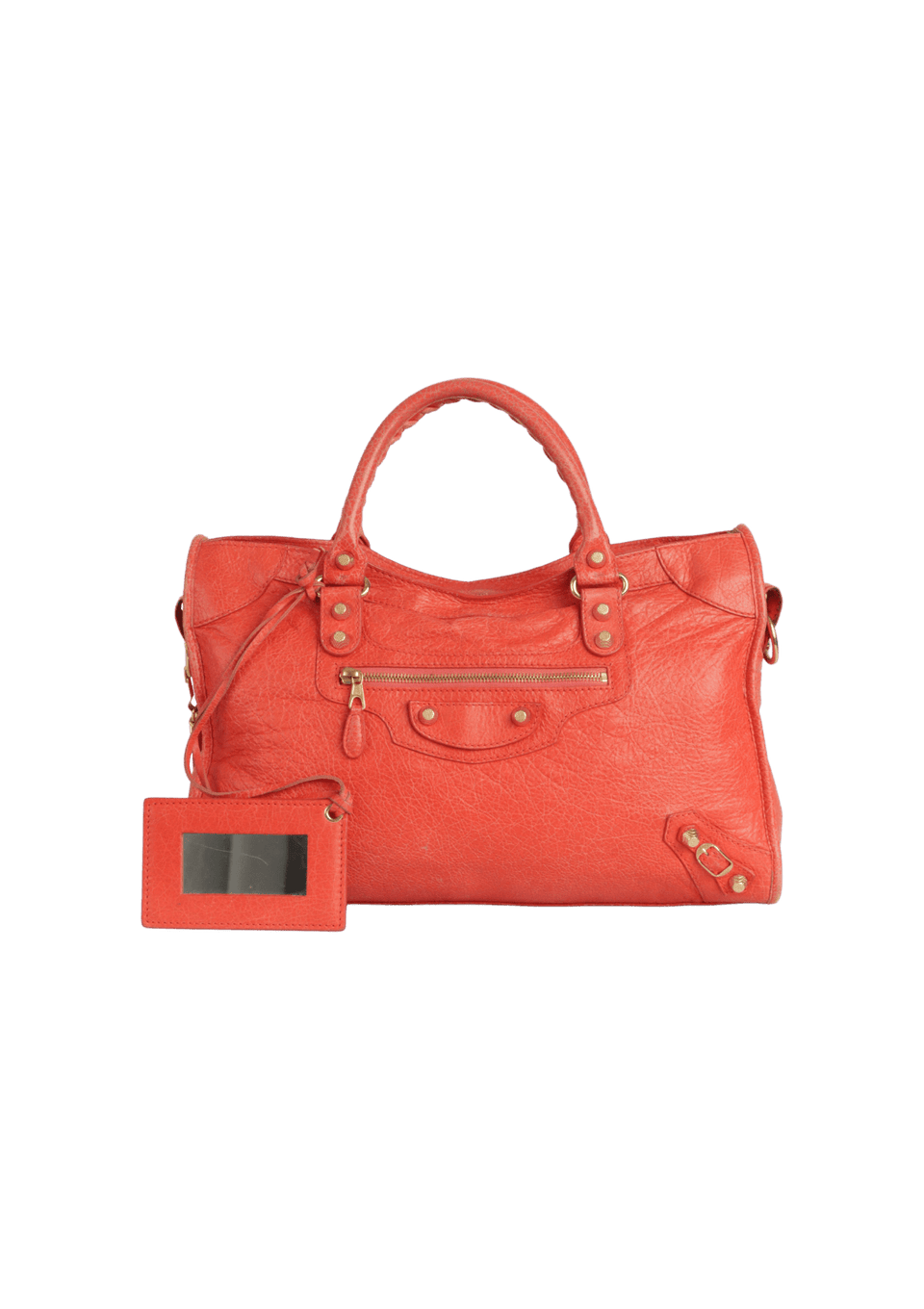 BOLSA BALENCIAGA MOTOCROSS GIANT 21 CITY LARANJA ORIGINAL – Gringa