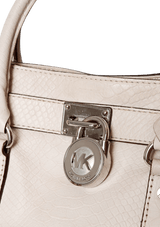 BELTED LEATHER SATCHEL