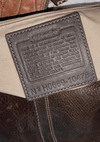 BOLSA BOHO CHIC SADDLE BAG COACH MARROM ORIGINAL
