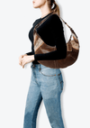 BOLSA BOHO CHIC SADDLE BAG COACH MARROM ORIGINAL