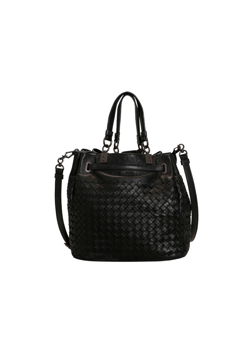 INTRECCIATO DRAWSTRING BUCKET BAG