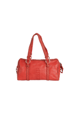 LEATHER PERFORATED HANDLE BAG