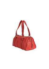 LEATHER PERFORATED HANDLE BAG