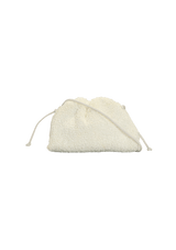 THE MINI POUCH CURLY RAFFIA