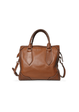 LEATHER BOWLER BAG