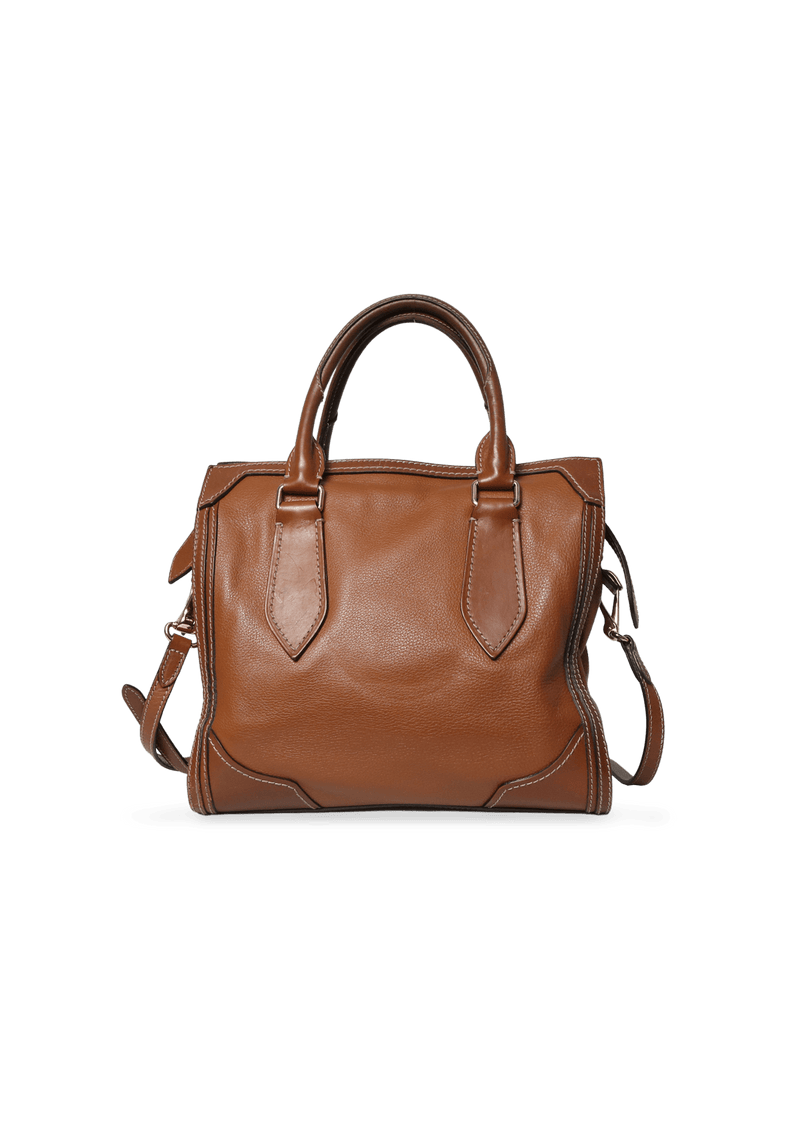 LEATHER BOWLER BAG