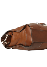 LEATHER BOWLER BAG