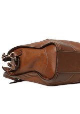 LEATHER BOWLER BAG