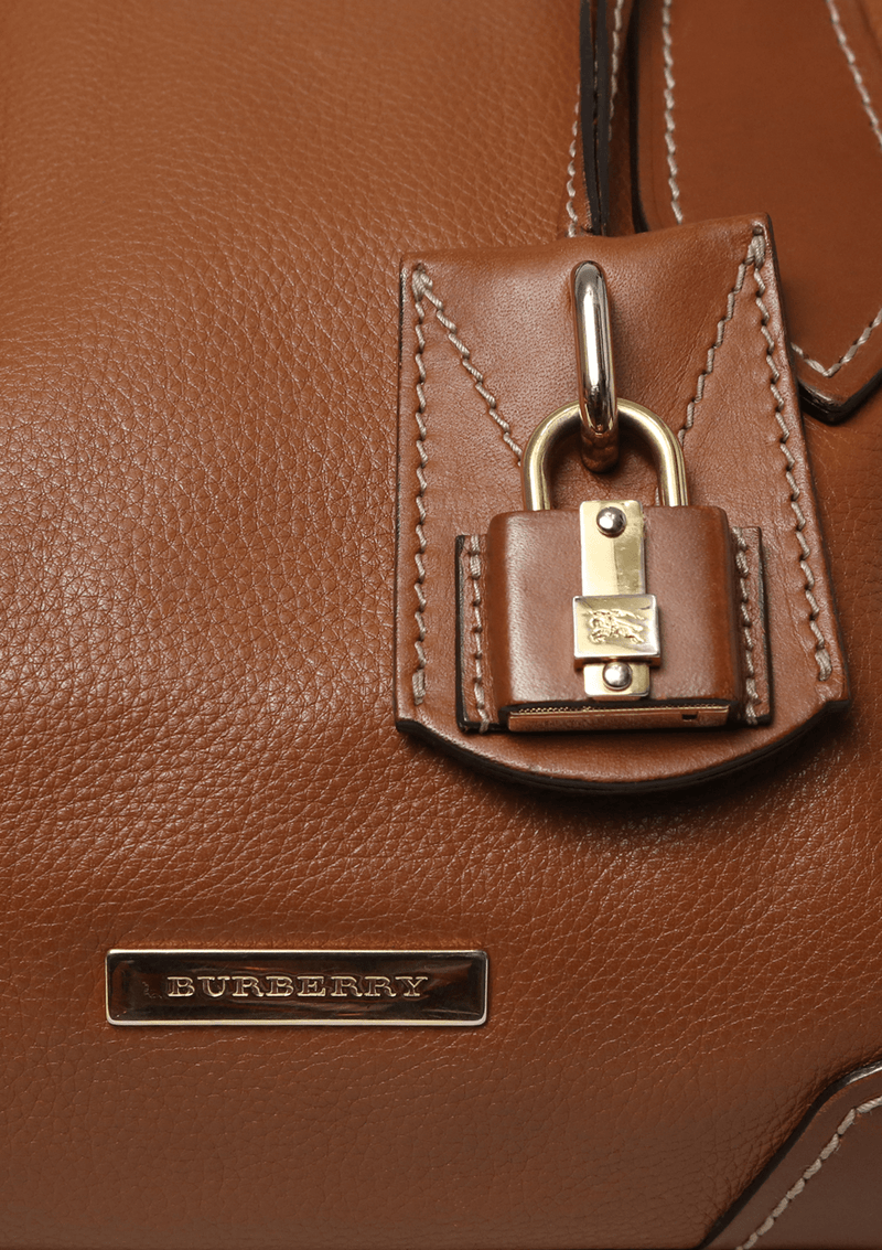 LEATHER BOWLER BAG