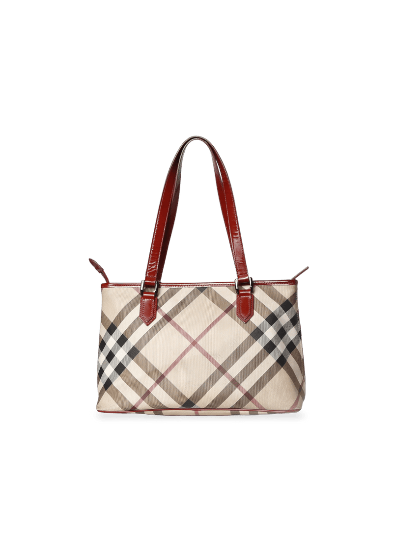 CANTERBURY NOVA CHECK CANVAS TOTE