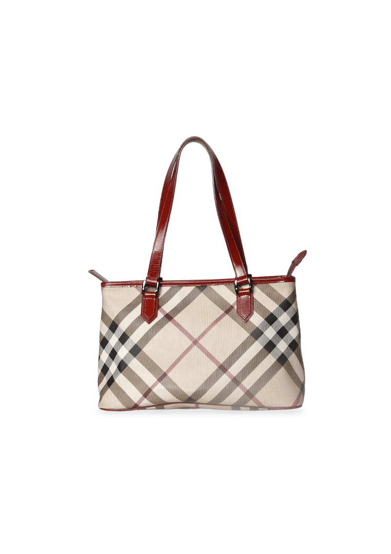 CANTERBURY NOVA CHECK CANVAS TOTE